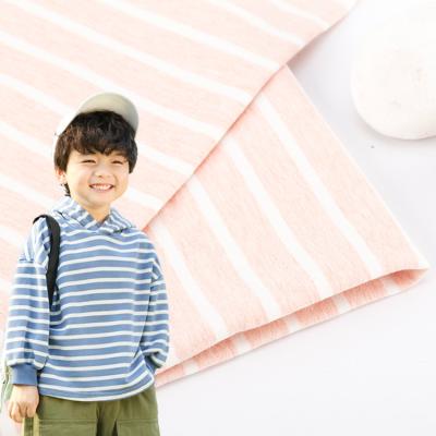 China Good Texture And Stylish Strong And Wear-Resistant  Striped Knit Fabric For French Terry for sale