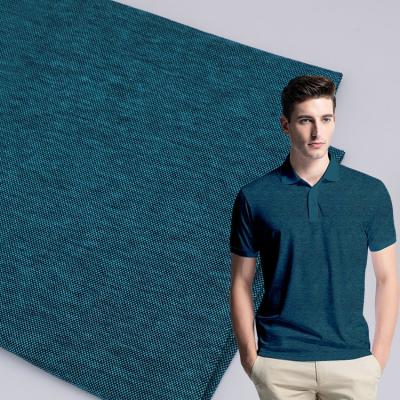 China Breathable And Fashionable Pure Cotton Solid Knit Fabric For Polo Shirt for sale