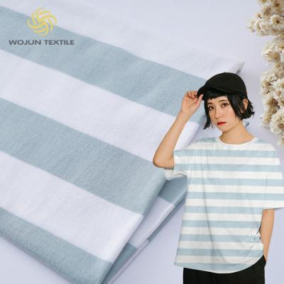 China Comfortable And Fashionable And Cozy Cotton ​Striped Material Fabric For Tracksuit Te koop