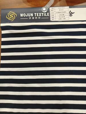 China Anti-Pilling And  Elastic Cozy ​Quick Drying Striped Material Fabric For T-Shirt Te koop