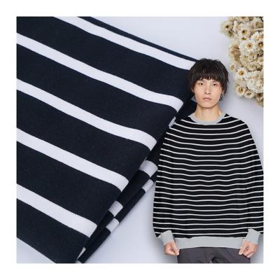 China Warm And Fashionable And Environmentally Friendly  And Striped Cotton Fabric For French Terry for sale