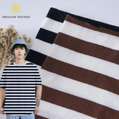 China Durable Moisture Absorption Fashionable Striped Cotton Fabric For Casual Wear en venta
