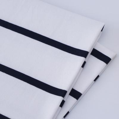 China Comodidad y alta calidad respirable fácil de cuidar tela de material rayado para ropa de manga larga en venta