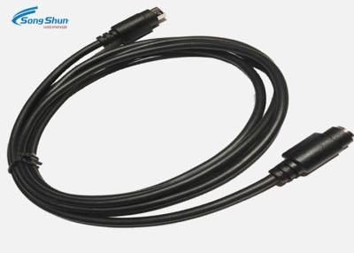 China Electronic Power Cord Cable 9Pin Mini Din Male Connector Stable OEM Accepted for sale