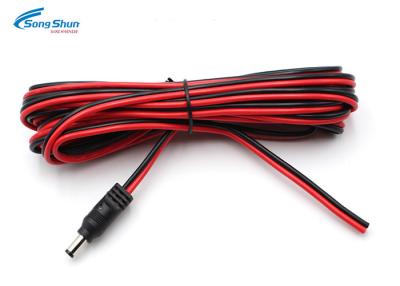China Male Connector 2.1 Mm DC Power Cable , CCTV Camera LED DC Extension Lead for sale
