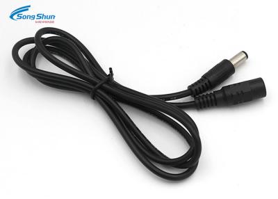 China 30V 0.5A DC Power Extension Cable Male - Female Plug Extension UL2464 AWG 20 for sale