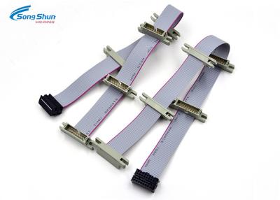 China Elektrisches Verbindungsstück 16 Pin-Flachkabel, 1.27mm Kasten-Titel-flaches Flachkabel zu verkaufen