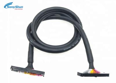 China Round Shielded Flat IDC Ribbon Cable UL20276 28awg 50pin 7/0.127mm Conductor for sale