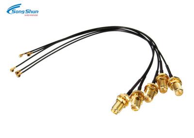 China Copper RF Cable Assemblies IPX U.Fl To RP-SMA Female Pigtail 1.37 Antenna WiFi for sale