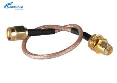 China Antenna RF Coaxial Cable Assembly 50ohm SMA Female Male RG316 6