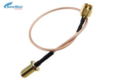 China 50ohm Antenna RF Cable Assemblies SMA Male Straight Plug Data Transmission for sale