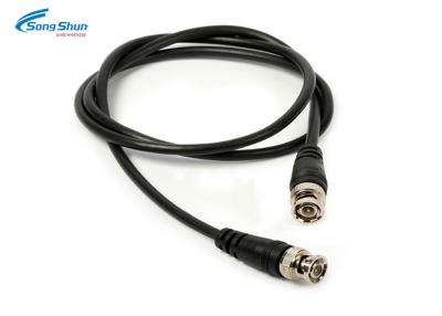 China Coaxial Cctv BNC Male Plug Custom RF Cables , RG58 KSR195 Jumper Cable Assembly for sale