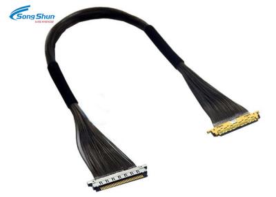 China LCD LVDS Cable 30PIN , IPEX 20474 To JAE FI-X30C-NPB Micro Coax LVDS Monitor Cable for sale