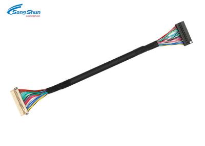 China UL1571 28AWG LVDS Display Cable , Bare Copper Conductor 20 Pin LVDS Cable for sale