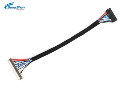 China LCD LVDS Cable Assembly DF19G-30S-1C 30Pin 0.6 Mm For Video Camera Scanner for sale