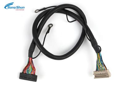 China comprimento personalizado do revestimento de PVC Do conector da exposição de TFT do conjunto de cabo de 31pin LVDS à venda