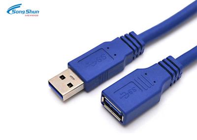 China Mecanografíe a cable de extensión del varón USB 5Gbps a la tasa de transferencia femenina DC 300V 10ms en venta