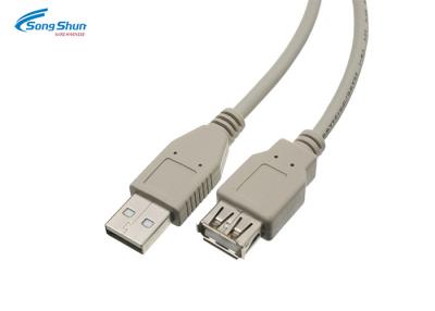 China Cordón 4.5m m del suplemento del cable de extensión de la sincronización de datos USB 2,0 1000m m modificado para requisitos particulares longitud en venta