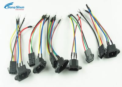China AC Power Plug Custom Wiring Harness M4 Spade Terminals-6.2mm Pitch Connector for sale