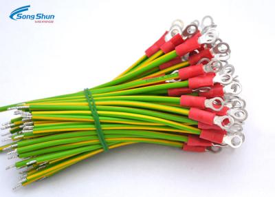 China 4 Inch 100mm 14AWG PVC Earth Bond Lead , PVC Jacket Wire Cable Assemblies for sale