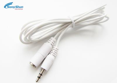 China Fone de ouvido chicote de fios de cabo industrial do fio do cabo audio de 3,5 milímetros para o orador do amplificador à venda