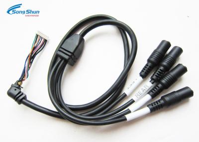 China comprimento personalizado audio do cabo de extensão do divisor do áudio da fêmea 4 do cabo do cabo da tomada de 3.5mm à venda