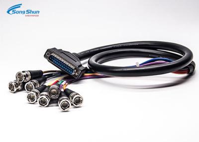 China HDB 25pin VGA D SUB Cable Male RGBHV 7xBNC Video Assembly Motocycle Bus Bike for sale