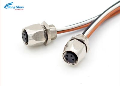 China M8 Female Male Industrial Cable Assemblies Socket Plug Connector To HRS DF14 4Pin for sale