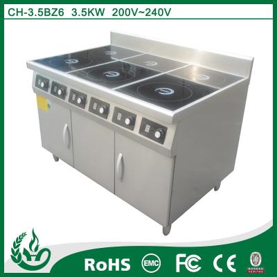 China Hornilla comercial de la cocina 3 de la gama de la inducción de la cocina con diseño inteligente en venta