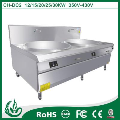 China Commercial Wok Induction Deep Fryer Heavy Duty No Flame Or Radiant Heat for sale