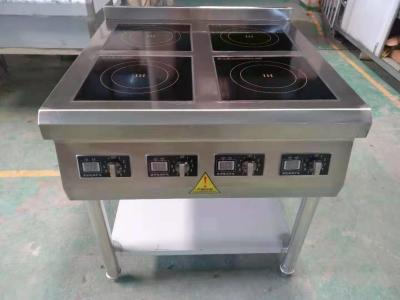 China Großer stehender Kocher der freistehenden 4 Brenner-Induktions-Platten-Ofen/3500W vier zu verkaufen