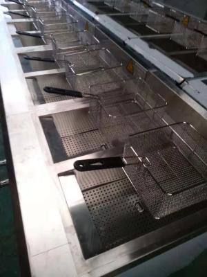 China L2.35m Kitchen Deep Fryer , 380V Commercial Induction Wok for sale