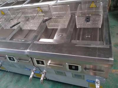 China 30kw H1200mm Stainless Steel Induction Deep Fryer Rotary DIL Switches for sale