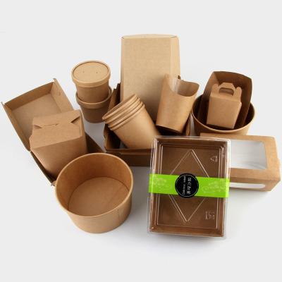 China Disposable catering carton custom cake West point baking kraft paper box fried chicken burger fast food takeaway packaging box à venda