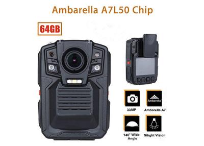 China Remote Control Security Body Camera Ip67 Water Proof With 1296P IR LED Light for sale