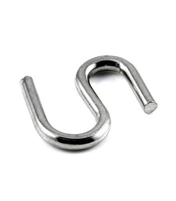 China Large Heavy Duty Stainless Steel S Hooks For Hanging Kitchen Round Wire 3.6mm 5mm for sale