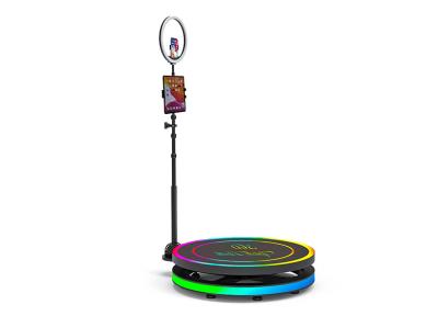 China Activities Spinning 360 Photo Booth 60cm 360 Spinner Video Booth With Flight Case for sale