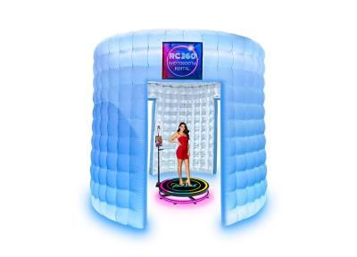 China Popular Photo Booth Enclosure Office White Inflatable Photo Booth Business for sale