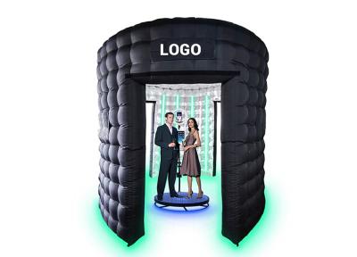 China OEM Silver Photo Booth Enclosure Inflatable Picture Booth For Openings Market Activities for sale