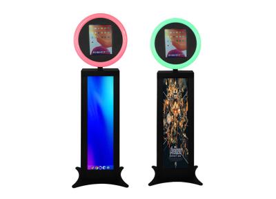 China Colorful LCD Light Ipad Photo Booth Social Selfie Booth Live Stream Youtube Tiktok Video Shooting for sale