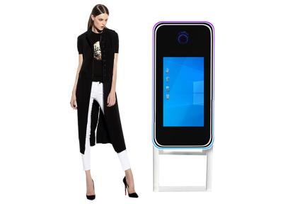 China Glas-Spiegel-Passfotoautomat Geschäfts-magischer Spiegel Selfie-Stand-LED Ringlight zu verkaufen