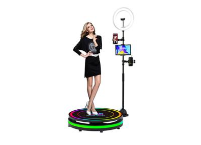 China Strip Light 360 Camera Booth 360 Photo Spinner Machine With Led Ring Light for sale