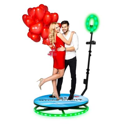 China Free Logo Customizable 360 Photo Booth Wedding 60cm Professional Use With Flight Case for sale
