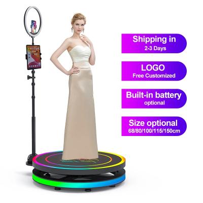 China Led Lighting 360 Degree Photo Booth Lightweight And Internal Storage for sale