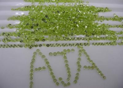 China 2mm Green Peridot Loose Gemstones Round Untreated With Peridot Earings for sale