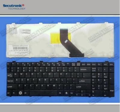 China Multi Types Laptop Keyboard Replacement , Fujitsu Keyboard Replacement Black Color for sale