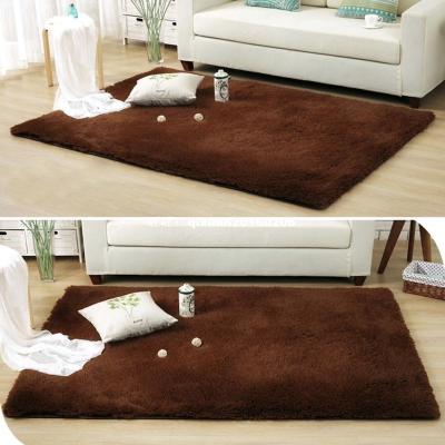 China soft solid fluffy shaggy area rug dining carpet floor mat  Polyester shaggy carpet Shaggy rug  80x150,120x170,160x230cm for sale
