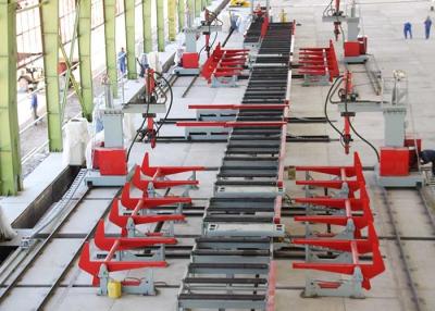 China Roller Conveyor Heavy Duty Production Line , 2.5 T/m Loading Transfoming H Beam Line for sale