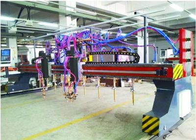 China Tipo chama do pórtico CNC5-5000X14000 da tira da Multi-cabeça e máquina de corte 9+1+1 do plasma à venda