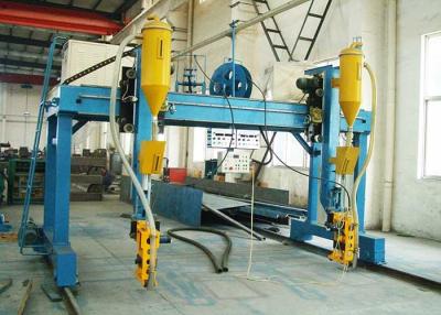 China Gantry Cantilever H Beam Welding Machine , Cross Beam Automatic Beam Welding Line for sale